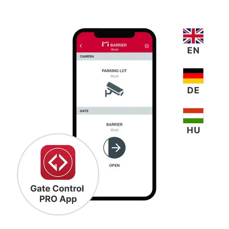 Gate Control PRO 20-4G.IN4.R2 - kapunyitó modul, mobilapp, 4G, 20 felhasználó, 4 bemenet + 2 relé