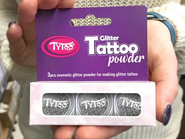 Csillámpor szett 3 x 2,5 ml Ezüst