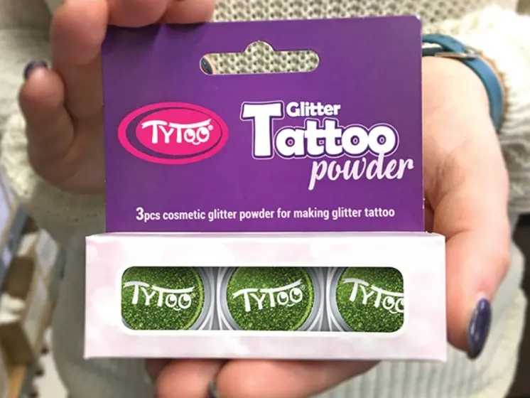 Csillámpor szett 3 x 2,5 ml Aranyzöld