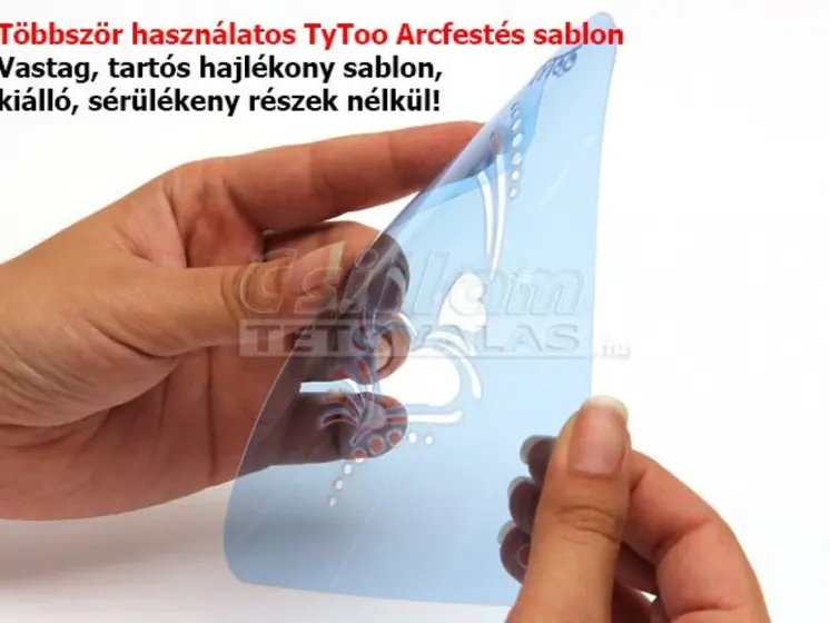 TyToo Arcfestés sablon félarc 9x13,5 cm Skorpió