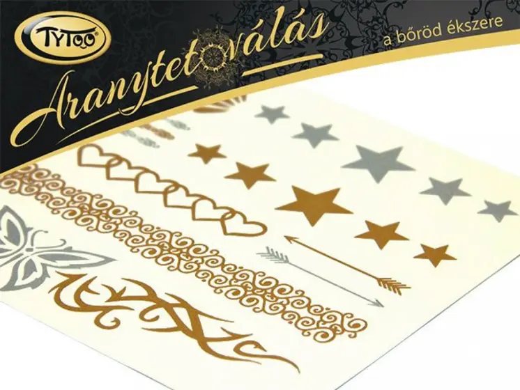 Aranytetoválás 21x15cm
