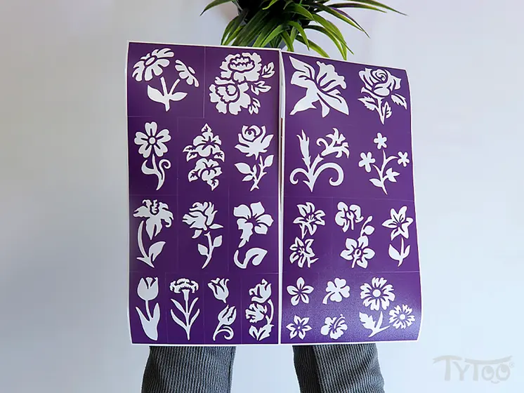 Flowers - Virágok sablon szett