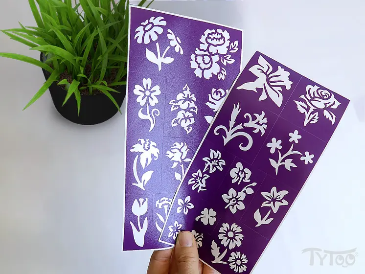 Flowers - Virágok sablon szett