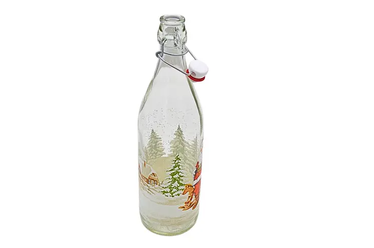 1000ml Karácsonyi Csatos Üveg