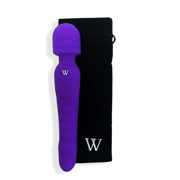 Venus - The Dual-Head Wand Vibrator/ Soft, Warming Dildo