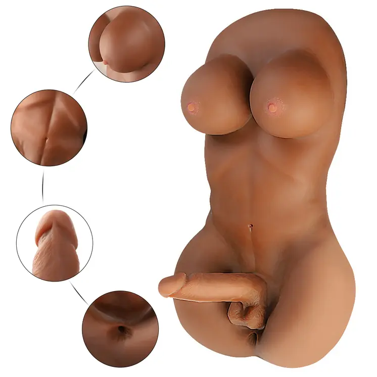 US Stock - SexDollPartner Lesbian & Bisexual XS-MA30010 Torso with Dildos