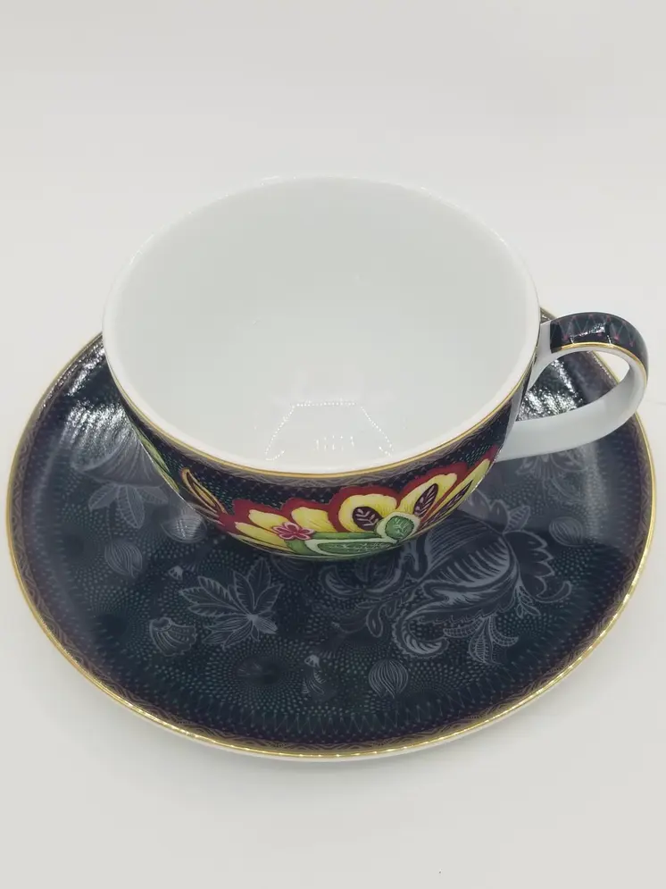 Bloom Peacock – Cappuccino Set (Cup and Saucer)