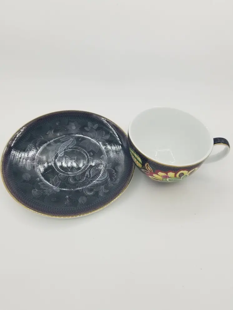Bloom Peacock – Cappuccino Set (Cup and Saucer)
