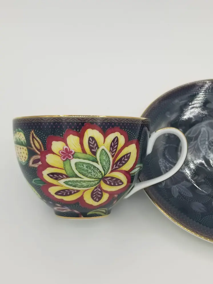 Bloom Peacock – Cappuccino Set (Cup and Saucer)
