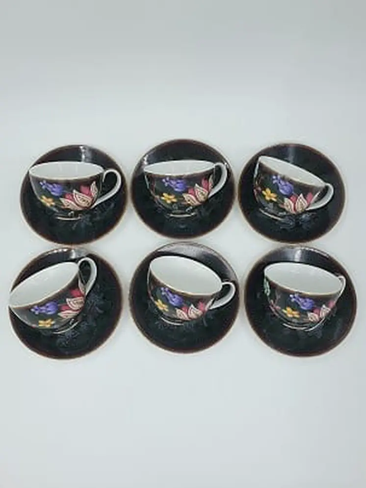 Bloom Peacock - Espresso Set (Cup and Saucer) x 6