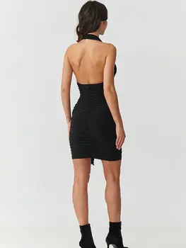 Short dress model 220426 Makadamia