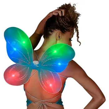 Light Up Aqua Fairy Butterfly Wings
