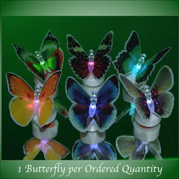 Color Changing Fiber Optic Beautiful Butterfly Assorted