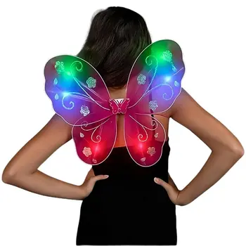 Light Up Fuchsia Fairy Butterfly Wings