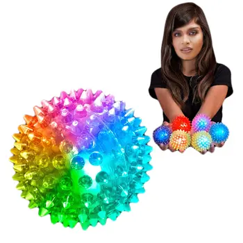 LED Soft Spike Air Bounce Ball Pack of 6