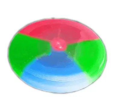 Multicolor 8 Inch LED Frisbee Flying Disc For Night Golf