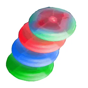 Assorted 8 Inch LED Frisbee Flying Disc For Night Golf