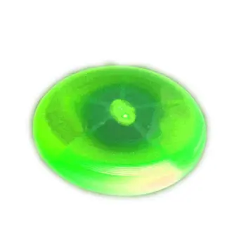 Green 8 Inch LED Frisbee Flying Disc For Night Golf