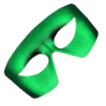 Masquerade Green Unlit Metallic Mask Mardi Gras