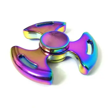 Rainbow Chameleon Hammerhead Metal EDC Fidget Spinner
