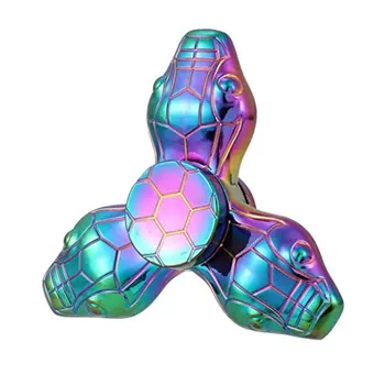 Rainbow Chameleon Snake Head Metal EDC Fidget Spinner