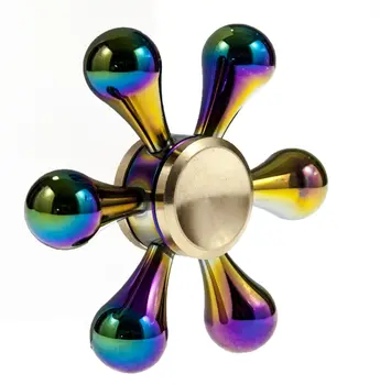 Rainbow Chameleon Teardrop Metal EDC Fidget Spinner