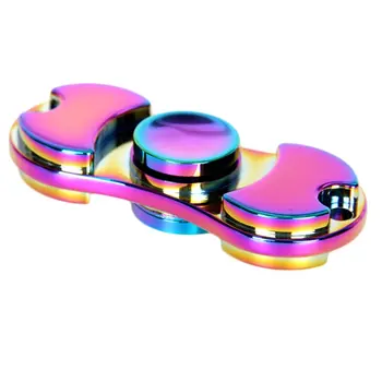Rainbow-Chameleon-Two-Arm-Metal-EDC-Fidget-Spinner