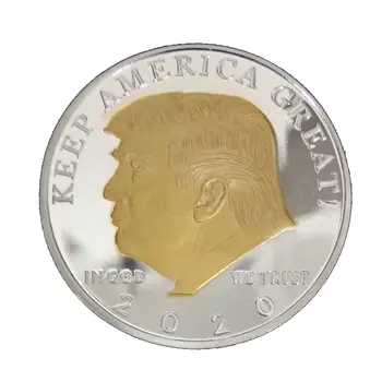 Commander in Chief 2020 Donald Trump Commemorative Gold on Silver Coin