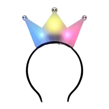 3 Jeweled Multicolor Princess Crown Headbands