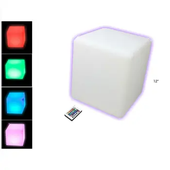 12 Inch Color Changing Cube Furniture with Bluetooth Speaker