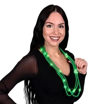 Opaque Round Still Light No Flash Green Beads