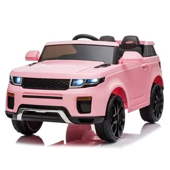 Chargeable Car for Kids 12V Remote Control 2.4GHZ USB LED Lights Pink