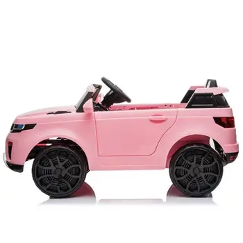 Chargeable Car for Kids 12V Remote Control 2.4GHZ USB LED Lights Pink
