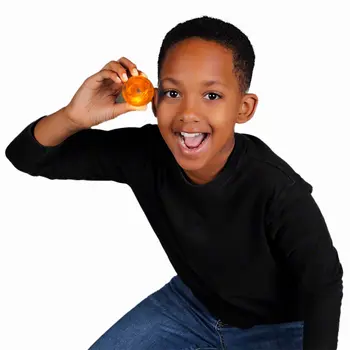 LED Impact Activated Bouncy Ball Orange