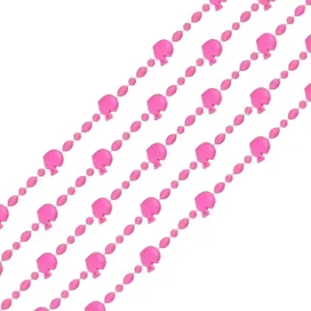 Football Helmet Bead Necklaces Pastel Pink Pack of 12