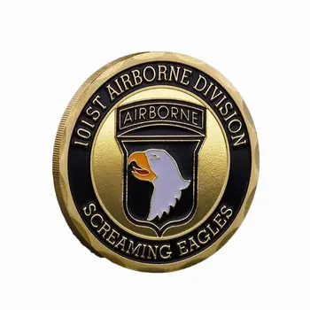 101st Airborne Division Screaming Eagles US Military Commemorative Gold Coin
