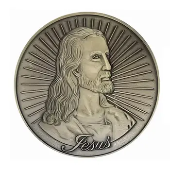 Jesus God is Love Commemorative Christian Bronze Coin