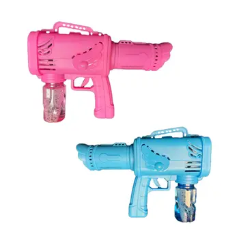 Light Up Musical Bubble Blasting Bazooka Gun Assortment of Blue and Pink