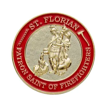 St. Florian The Patron Saint of Firefighters Prayer Coin