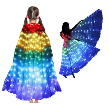 Remote Controlled Rainbow String Lights Wings Cape