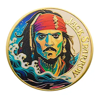 Adventures of the High Seas Pirate Challenge Gold Plated Coin