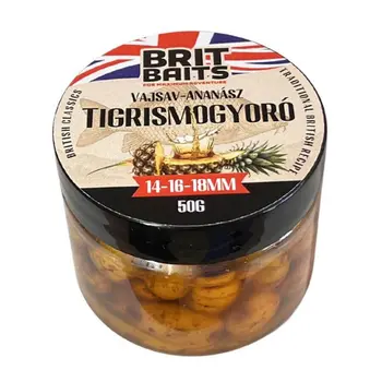 BritBaits Tiger Nuts XXL in Brine Natural 220ml, Ready-to-use Particle Bait for Carp & Coarse Fishing, High-Attraction and Pre-cooked.