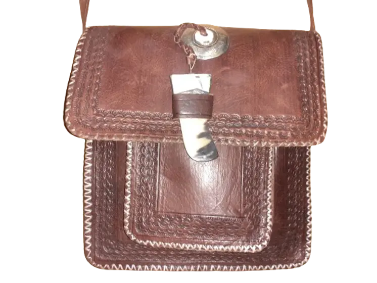 Bolso rectangular vacuno Cuerno