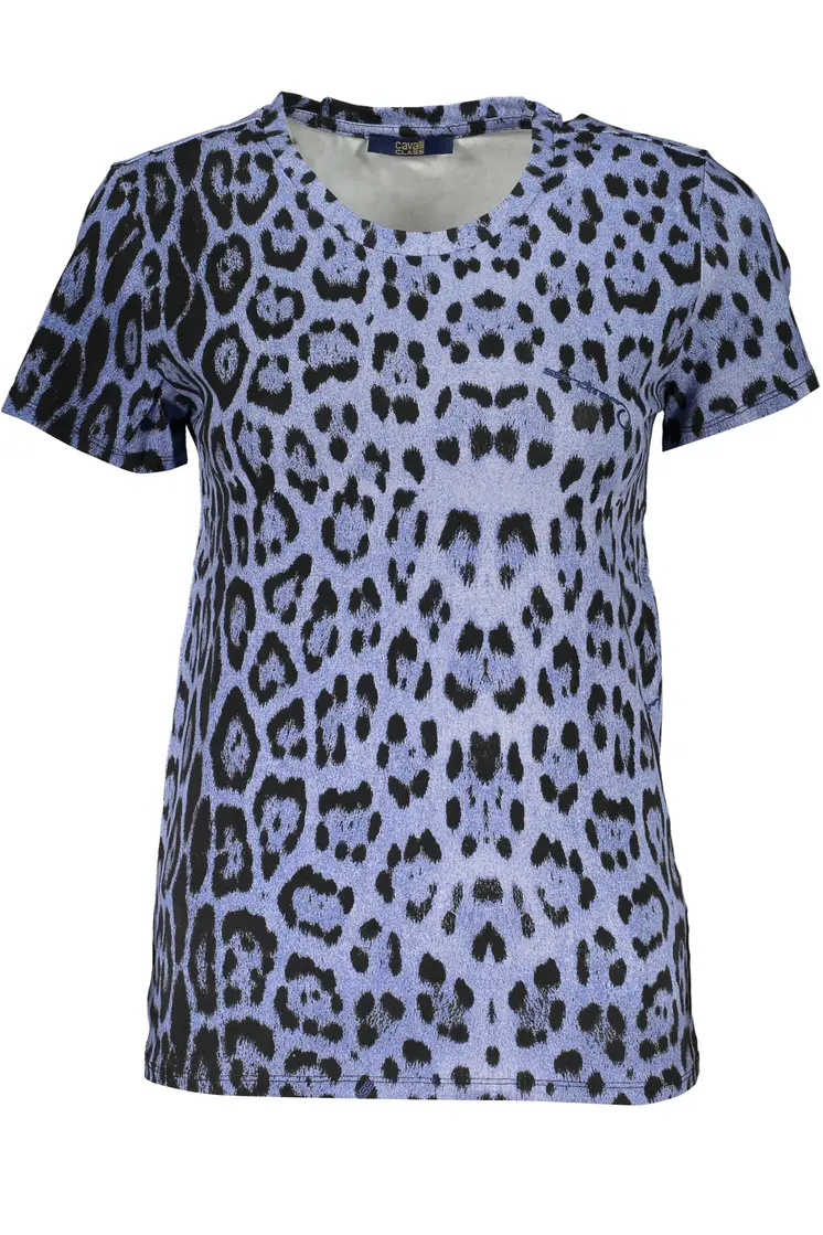 CAVALLI CLASS WOMEN'S SHORT SLEEVE T-SHIRT BLUE