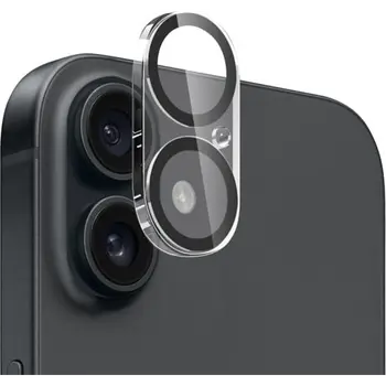 Crong Crong Lens Shield - Szkło na aparat i obiektyw iPhone 16 / iPhone 16 Plus