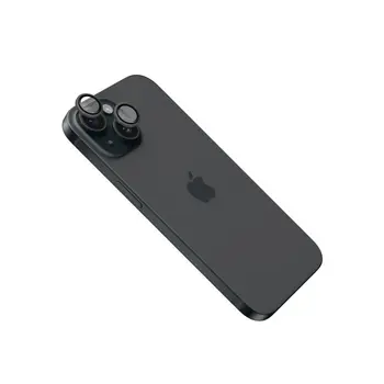 Fixed Apple iPhone 16 / 16 Plus kameravédő üveg - Fekete