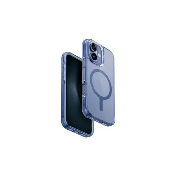 UNIQ Combat iPhone 16 Plus 6.7" Magclick töltőtok iPhone 16 Plus készülékhez kék/gyöngyházkék