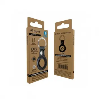 Keychain Muvit Black AirTag Case