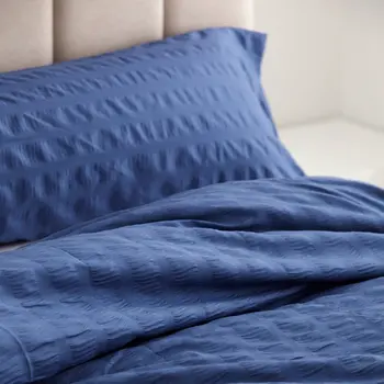 Duvet cover set Alexandra House Living Amán Blue Single 2 Pieces