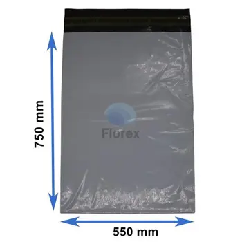 Futártasak szürke színű, leragasztható 550x750 mm